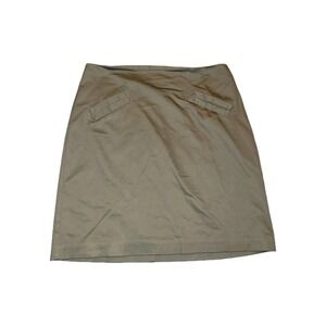 Worthington Beige Women's Pencil Knee Length‎ Skirt Officecore Career Secretary